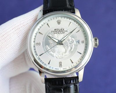 Rolex Datejust WG/YG Case White Face 8215 Movement 40mm 316L Steel 48h Pixiu Watch